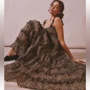 Sister Jane Lisette leopard print midi dress